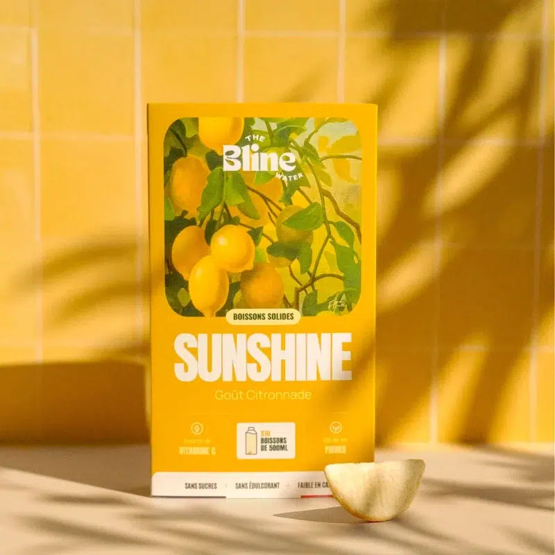 Boisson solide Sunshine - Recette citronnade sans sucres ni édulcorant.