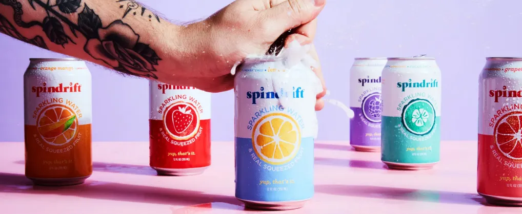 Spindrift : Des sodas sains, aux fruits pressés